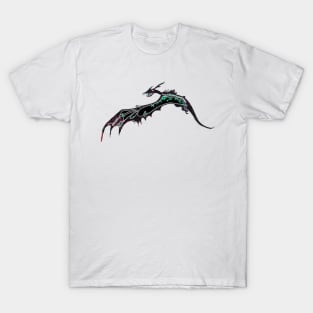 Glowing dragon flying over water T-Shirt